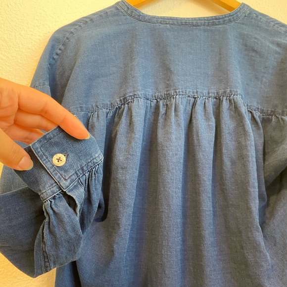 Massimo Dutti Navy Popover Blouse - Picture 11 of 12